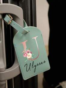 Custom Letter And Name Luggage Tag,Personalized Leather Luggage Tags,Customized Luggage Tags For Suitcases,Customizable Suitcase Tag,Bag Tags For Luggage,Backpacks,Birthday Gifts,Mother's Day Gifts,Party Favors,Father's Day,Vacation,Travel,Fashion,Men,Women,Couples,Bridesmaids,Girlfriends,Family - Multicolor - View 8