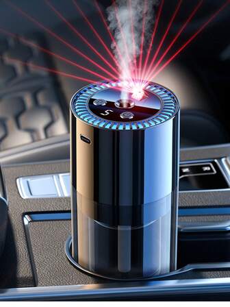 Smart Car Fragrance Diffuser Rechargeable Car Freshener Air Diffuser Car Aromatherapy Machine Air Outlet Freshener Auto Electric Aroma Smell Home Car Air Freshener Desktop Small Household Portable Atomizer With Starry Sky Light Empty Bottle Interior Accessory Auto Air Freshener Cloud Mist With RGB Light Car Interior Deodorizer