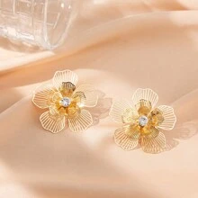 JOJELOO 1 Pair Of High-End Gold Hollowed Out Butterfly Earrings, With A Female Style And Niche Design, Exaggerated Earrings