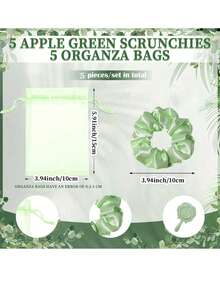 15 件新娘伴娘生日派对礼品套装（包括 5 个玫瑰镜、5 个发圈、5 个网袋），适用于婚宴、新娘送礼会、生日和单身派对回礼 - 彩色 - 查看 5