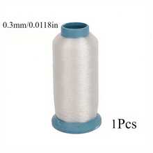 1pc 100% Nylon Monofilament Sewing Thread, Multipurpose For Quilting, Blind Stitching, Suitable For Various Fabrics, Machines And Handcrafting, DIY Jewelry Making, Beading, Fishing Line, Net Making, Multiple Sizes Available - Transparent - View 7