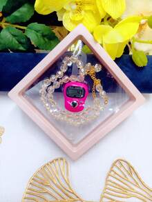 Suspension Box With Islamic Finger Counter And Prayer Beads, Portable Digital Prayer, 2 Pieces Gift