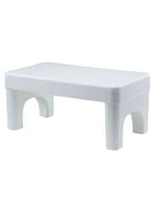 1pc Portable Folding Bathroom Step Stool - Adult Toilet Stool, Improve Toilet Posture | Plastic Non-Slip Sturdy Footrest Stool For Toilet Training And Daily Height Increase Bathroom Accessories