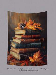 万圣节鬼魂挂毯系列南瓜灯黑暗城堡趣味鬼魂阅读万圣节横幅南瓜装饰秋季装饰挂毯墙艺术家居装饰