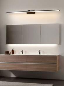 1 pieza Lámpara de pared con espejo de vanidad LED, luz de pared multifuncional recargable por USB y regulable para el baño, dormitorio, dormitorio universitario, con cuidado ocular