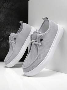 Mocassini leggeri e traspiranti da uomo - scarpe casual da passeggio confortevoli, design semplice da infilare, tomaia in maglia, suola ammortizzata, suola ammortizzante, stile casual sportivo, adatto per l'uso quotidiano, sneaker unisex