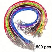 10/20/30/50/100/200/500 Pcs/Pack 1.5mm Adjustable Woven Cord Necklace, Suitable For Jewelry Making DIY Necklace & Bracelet