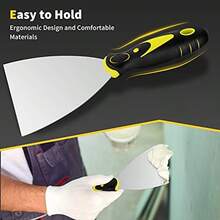 油灰刀、4 件套腻子刀套装（2、3、4、5 英寸）、不锈钢油漆刮刀、胶带刀工具，用于修补干墙、去除壁纸、涂抹油灰、石膏、水泥、粘合剂