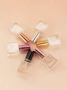 3pcs/5pcs/10pcs/20pcs Set Refillable 10ml Rectangular Glass Empty Toner/Perfume Sprayer Bottle With Colored Spray Head, Portable Travel Skincare Liquid Dispenser