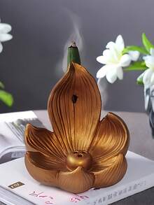 Fshonbutie Räucherstäbchenhalter, multifunktionale Harz Lotus Blumen Heimdekoration Räucherstäbchenhalter für Schlafzimmer, Wohnzimmer, Büro, Altar - Verschiedenfarbig - Übersicht 12