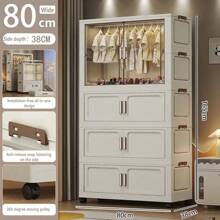 5/4/3/2/1 Layer Freestanding Baby Wardrobe Closet, Folding Clothes Storage Cabinet, Multilayer Children Dresser, Home Garment Organizer