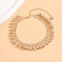 1pc Retro Anklet With Bells And Tassels, Casual Beach Street Photography Personalized Accessory - Multi-section Tassels - View 5