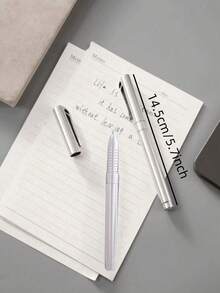 6/10/24pcs Set Pen With Built-In Tissue Paper, Memo Pen, Smooth Writing, Back To School Essential - Black - View 10