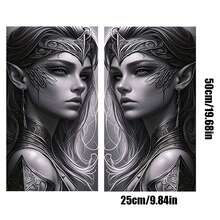 2 piezas de pegatinas de coche con temas de anime, fantasía y dibujos animados de la Reina de las Hadas de PVC, resistentes al agua y a los arañazos, con adhesivo no pegajoso para el pilar B