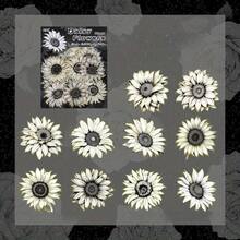 20 张黑白花朵贴纸 PET 材质花卉装饰贴纸，适用于剪贴簿用品、垃圾日记本装饰贴纸、学校用品、返校 - 彩色 - 查看 16