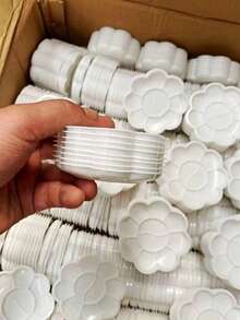 1 件装调色板，适用于丙烯和水彩，塑料绘画混合调色板，学校用品，返校 - 彩色 - 查看 11