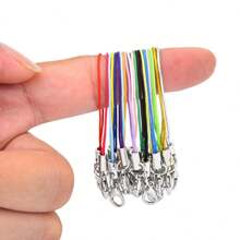 10/30/50/100pcs Mix Color Lobster Clasp Hoop Lanyard Keychain Nylon Rope Keyring Suitable For DIY Jewelry Making Accessories
