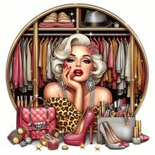 1pc/2pcs/3pcs/Beauty's Wardrobe, Cosmetics Themed Style, Clothing Patches DIY A-Level Washable Stickers, Clothes Heat Transfer Stickers, Women's/Men's T-Shirts, Backpacks, Pillows, Decorative Badges, Labels, Baseball Caps, Backpacks, Etc