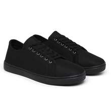 Men's Casual Skate Sneakers Lightweight Soft Sneakers - Black - View 6