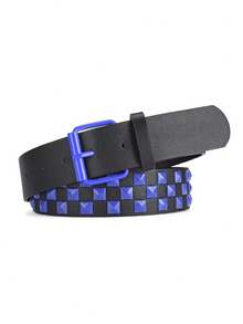 1pc Unisex Street Fashion Punk Style Belt, Suitable For Jeans, Casual Shorts - A - View 4