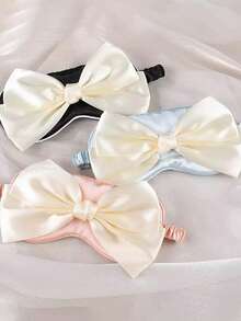 Bowknot Sleep Mask, Gift, Light Blocking & Eye Fatigue Relief, Travel Rest Eye Cover,School,Back To School,Travel,Travel Essentials,Home Essentials,Eye Mask,Sleep Mask - Multicolor - View 4