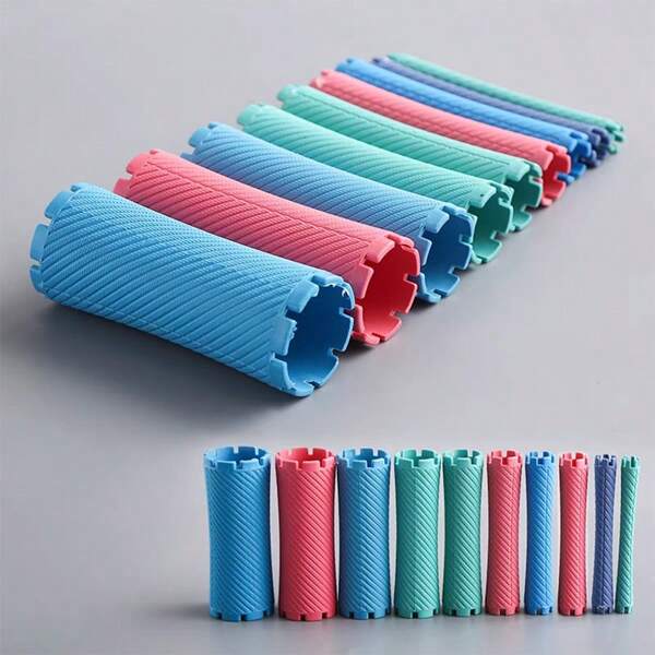 8/10 Stücke zufallsfarbe Haar Dauerwelle Stäbe Set Plastik Kaltwelle Stäbe Professionelle Salon Lockenstäbe Friseur Styling Tool 10 Größen gemischt für Wellenformer