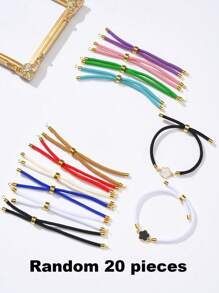 1/5/10/20/30/40/50/100 Stück farbenfroher, modischer, einfach verstellbarer Armband Schmuck Verschluss DIY Zubehör