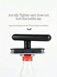 1pc Multi-Function Bottle Opener, Household Kitchen Tool, Non-Slip Jar Lid Remover, Effortless Opener