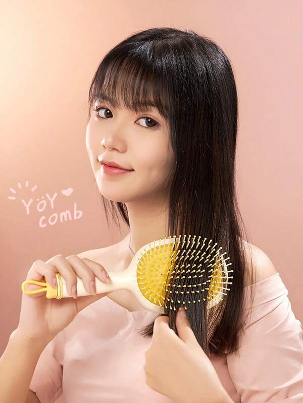 1pc Anti-Static Air Cushion Hair Brush - Scalp Massager Brush For Dense & Detangling Hair, Suitable For All Hair Types