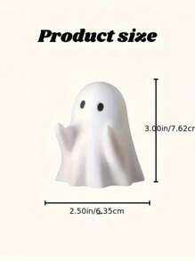 1 pieza Soporte para bolígrafos con forma de fantasma, adorno de escritorio decorativo de resina lindo, regalo creativo para útiles escolares de Halloween, vuelta al colegio