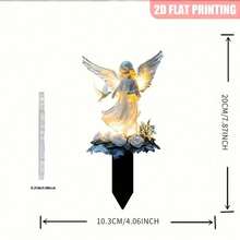 2d 平面非 3d 月亮湾仙女花园标志 - 亚克力花沸景观装饰，适用于庭院和草坪，完美的家居和花园装饰，花卉组合和创意生日礼物。 - 彩色 - 查看 9