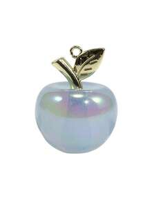 2pcs/Set Fashionable Creative Acrylic Transparent Apple Decor, Keychain Pendant For Gift, Bag Accessory, Wholesale
