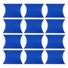 50PCS Paper Gift Pillow Boxes Candy Chocolate Gift Packing Wrap Pouch Pie Bags For Wedding Birthday Baby Shower Party