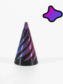 可逆螺旋锥3D打印缓解焦虑的烦躁玩具,螺旋结构手指旋转器桌面装饰,圣诞节礼物,生日派对,青少年小玩意,陀螺仪,烦躁玩具,烦躁,教室,感官玩具,3D打印动物,烦躁环, - 彩色 - 查看 16