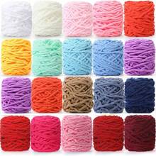 1/5 Cuộn, Xấp xỉ 90-100g/Chiếc Sợi len sợi đơn Ice Bar Style Chunky dùng để làm khăn quàng cổ, túi xách, dép đi trong nhà, tượng nhỏ, chăn, gối, búp bê nhồi bông (Màu ngẫu nhiên) - Nhiều màu - Xem 1