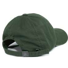 Unisex Dad Hat In 100% Cotton Twill Curved Brim Plain Personalized Happy In Simple - 軍綠色刺繡米色 - 查看 3