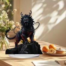 1pcsBohemian Style Acrylic Fire Unicorn - Ideal For Bedrooms, Living Rooms, Kitchens, Halloween - New Year, Easter, St. Patrick's Day, Valentine's Day - Multi-Functional Indoor And Outdoor Decorations, Unique Gift Ideas