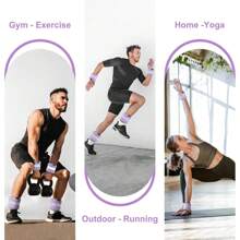 Pesas para tobillos para mujeres y hombres, pesas para piernas, 1 par de pesas ajustables para muñecas/piernas/brazos para trotar, gimnasia, aeróbic, mejorar los resultados de tu entrenamiento, ideales para hacer ejercicio