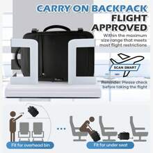 Zaini da viaggio approvati per i voli, in tessuto di nylon impermeabile ad alta capacità, zaini da trekking per computer per uomo e donna, regalo per mamma, papà, figlia, amico, accessori da viaggio unisex, zaini funzionali per business, ragazzi, computer, borse, design con cinghia per il bagaglio, per il ritorno a scuola, per il college, per il business, per l'all'aperto, per il freshman, per il sophomore, regalo per il fidanzato e il papà, zaini per cabina, bagaglio a mano