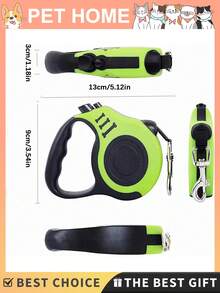 1Pc 3m Dog Leash For Small Dogs Cat Automatic Retractable Durable Nylon Lead Puppy Outdoor Travel Walking Hiking Traction Rope, Dog Leash For Small Dogs, Leash For Small Dogs, Dog Leashes, Small Dog Leash, Puppy Leash - View 4