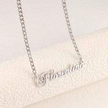 1 Peça Colar Personalizado com Nome em Ouro Rosa 18K, Colar Personalizado com Nome, Joia Personalizada para Ela, Presente Personalizado, Presente do Dia das Mães para a Família, Presente de Aniversário, Presente de Natal, Presente do Dia dos Namorados, Joias e Relógios, Chique de Outono, Chique Utilitário, Romance Delicado, Aparência Glamorosa