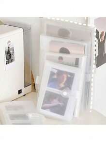 1 pieza Álbum de fotos transparente, Portador de tarjetas de ídolos, Libro coleccionable de tarjetas de estrellas, Álbumes de fotos creativos, Portador de tarjetas de fotos, Día de San Valentín, Boda de San Valentín, Cumpleaños