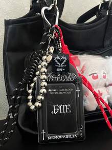 1 peça exclusiva de porta-cartões fotográficos "Bite Me", armazenamento e exibição de fotos de ídolos Kpop, estojo personalizado para cartões fotográficos, decoração de estrelas para bolsa/bolsa, adequado para fotos instantâneas de filme de 3 a 3,5 polegadas, produtos para shows de ídolos