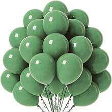 86pcs Olive Green, Brown Balloon Arch Kit, Double-Stuffed Olive Green, Brown, White, Beige Latex Balloons Wreath Suitable For Gender Neutral Baby Shower, Birthday, Dinosaur, Summer Party Decor - Green - View 6