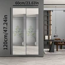 Acrylic Splicing Wall Mirror, Simple Wall-Mounted Dressing Mirror, Suitable For Home DIY Decoration Or Dormitory Use