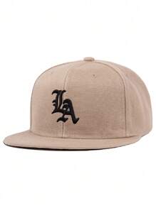1 pièce Casquette de Baseball pour hommes avec broderie lettres LA, casquette Hip Hop. Convient pour la rue, l'extérieur, les sports, les vacances, les cadeaux. Accessoire de mode.