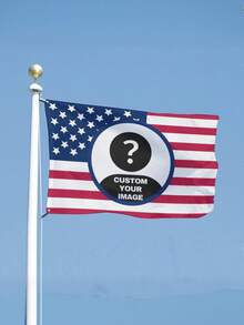 1 件可定制的个性化旗帜，带有照片和文字，适用于生日、婚礼、万圣节、圣诞节、派对、父亲节/母亲节、家居装饰、卧室美学、墙壁艺术轻量级定制，适用于毕业典礼、婚礼、乔迁茶室、卧室、客厅、定制挂毯、定制挂毯，适用于周年纪念、毕业典礼、乔迁、婚礼、生日沙发、床、汽车、茶室、卧室、客厅 - 藍色美國國旗 - 查看 13