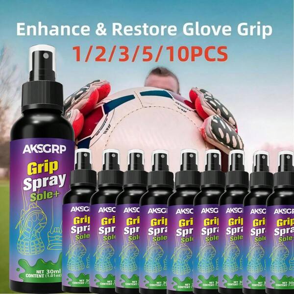 10 piezas/set Spray grip para guantes de portero - Mejora el rendimiento, mejora el control y maximiza la fuerza de agarre para atletas en deportes como tenis, fútbol, pole dance, baloncesto, béisbol, golf
