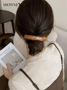 Premium Acetate Hair Clip With Handcrafted Diamond Inlaid, Elegant Aesthetic Hair Accessory, High-Quality Snap Clip