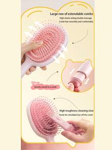 1pc Anti-Static Air Cushion Hair Brush - Scalp Massager Brush For Dense & Detangling Hair, Suitable For All Hair Types,Back To School,Travel Holiday Essentials,Hair Accessories For Women